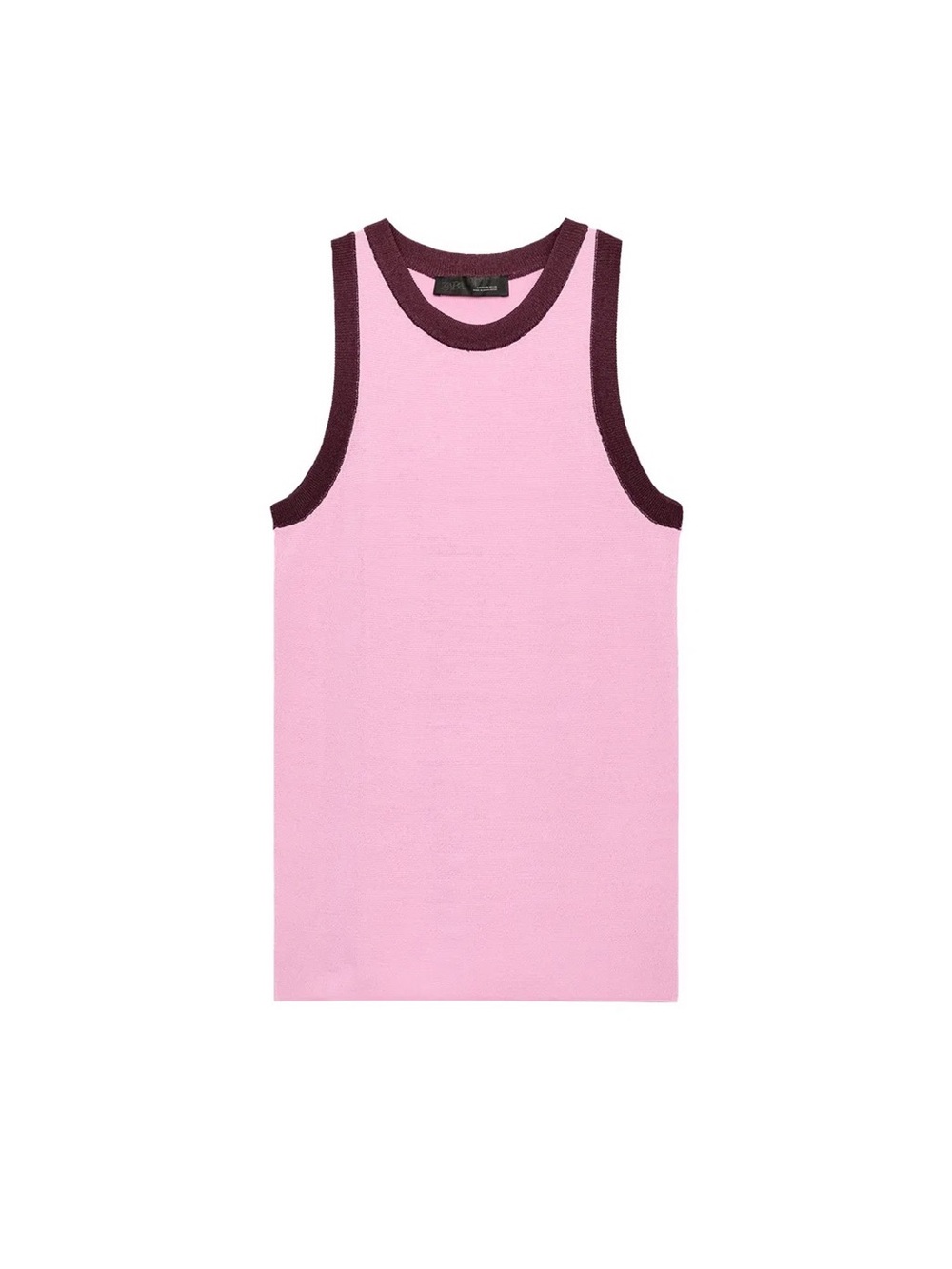 Zara Two-Tone Knit Tank - S